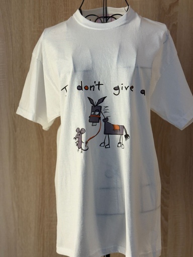 [61529806] I don’t give a rat ass Print T-Shirt