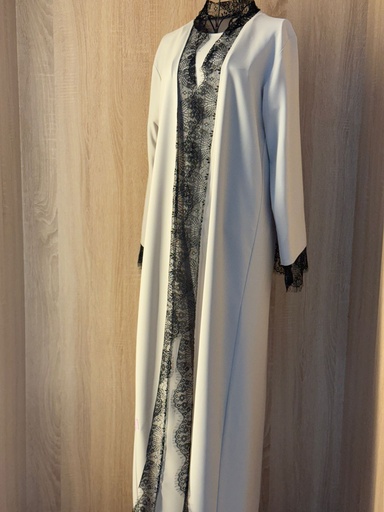 [72329810] The lady Black lace abaya