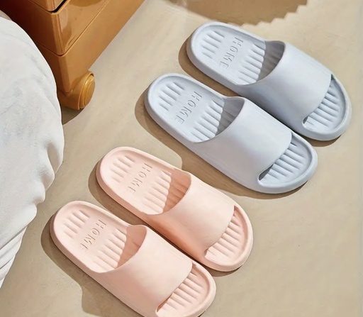 Home solid color teddy bear Slippers 