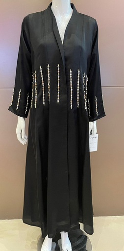 [72329825] Fashionable Black Abaya with Beads