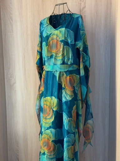 [79929837] Green Circles hand beaded thoub