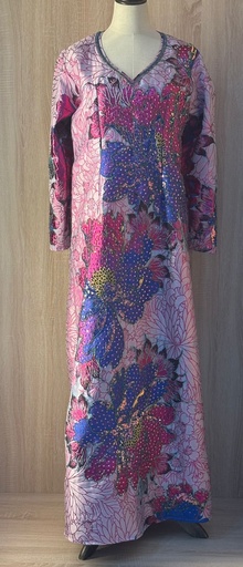 [00029849] Handcrafted Floral Embroidery Dress