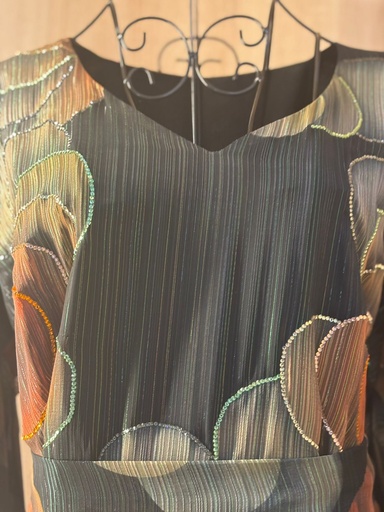 [79929850] Handcrafted Green Thoub Dress 