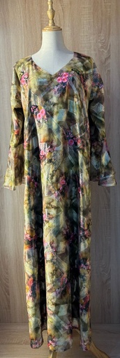 [79929873] Elegant Dress With Beautiful Flower Design