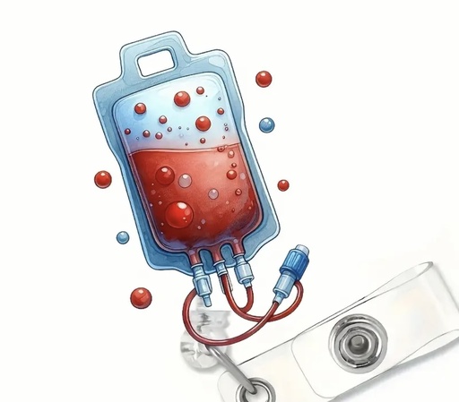 [00029905] Blood bag shape ID Badge 