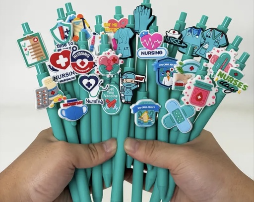 Themed medical fun black inked pen  