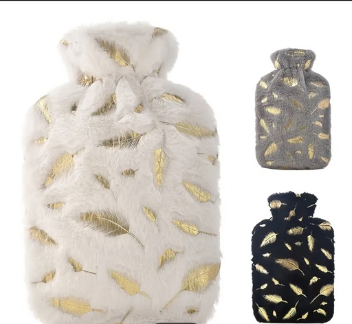 Golden feathers hot water Bottle 