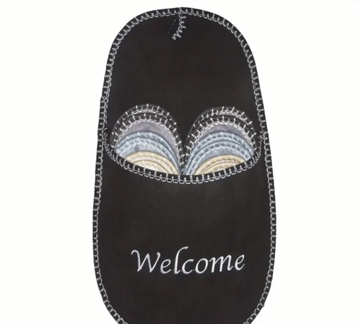 Unisex solid color fabric slippers