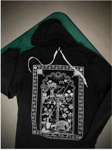 Children's Hoodie with Front-Side Print of UAE National Symbols