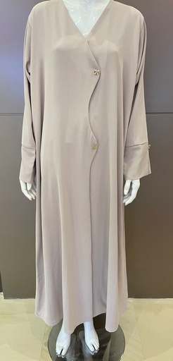 Elegant Wave-Line Abaya