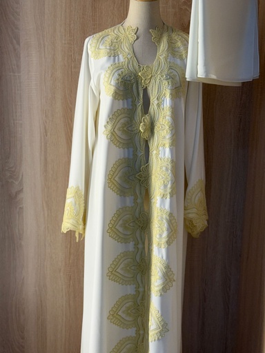 [72330128] Elegant In White Abaya