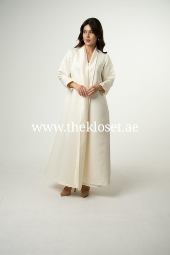 [72330145] Classic White Abaya