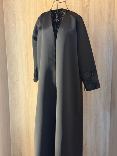 [72330153] Beaded Sleeve Elegance Abaya
