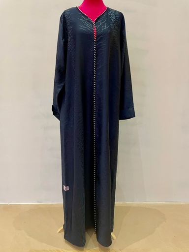Pearl Button Detail Abaya 