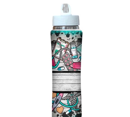 [00030249] Nurse-Themed Stainless Steel Tumbler