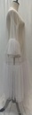 White sheer mesh Abaya