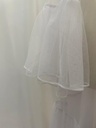 White sheer mesh Abaya