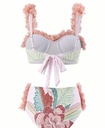 Ruffles floral 3 piece Swimsuit set