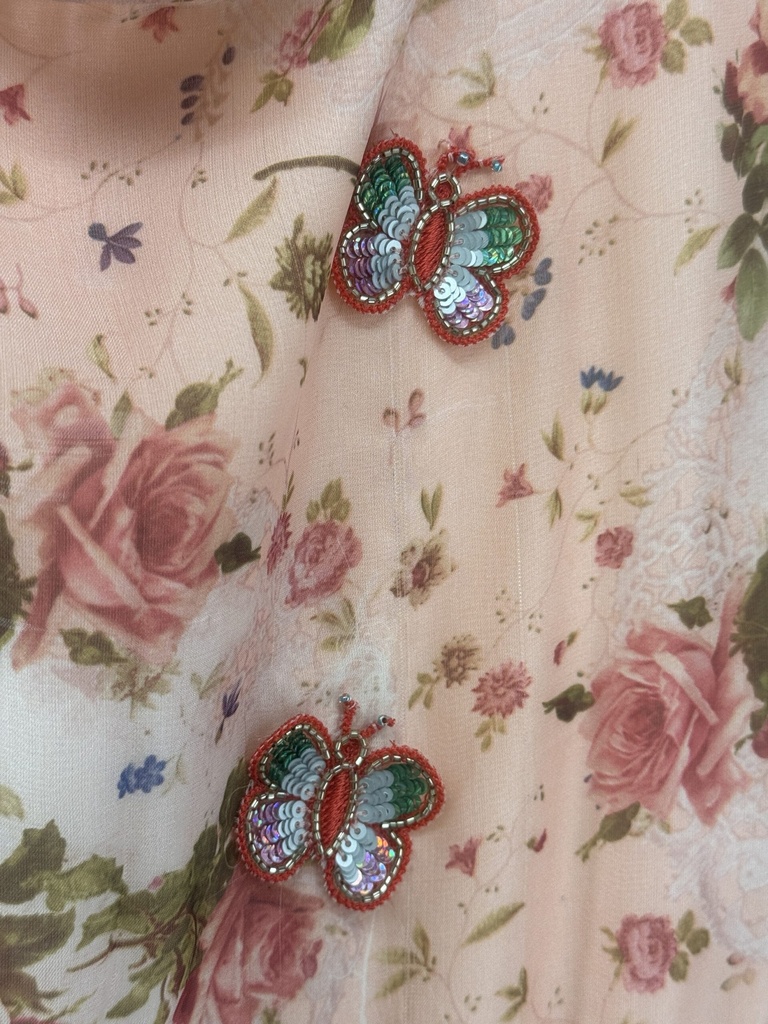 Floral butterfly 3D Dress