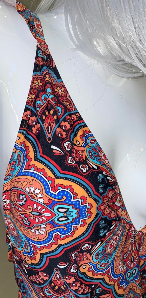 Swimsuit Paisley Print One-Piece 