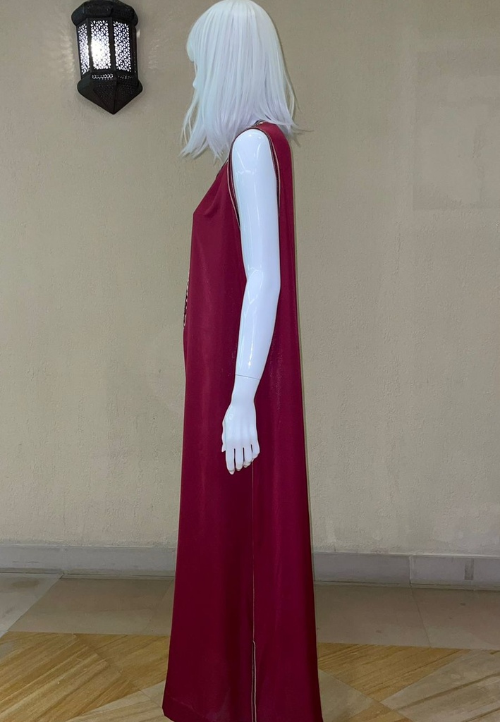 Elegant Open Front Kaftan with a Matching Maxi Dress
