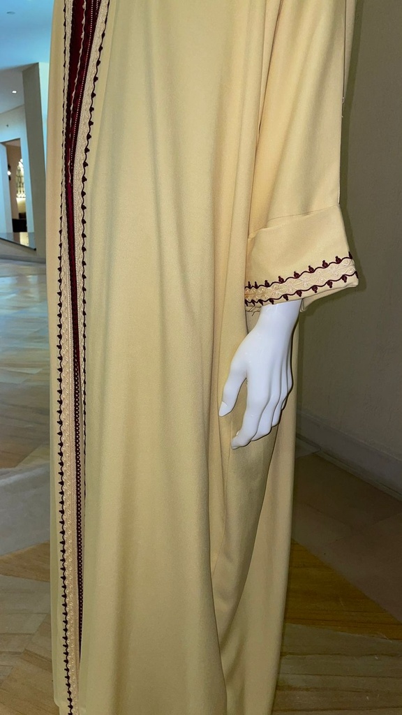 Elegant Open Front Kaftan with a Matching Maxi Dress