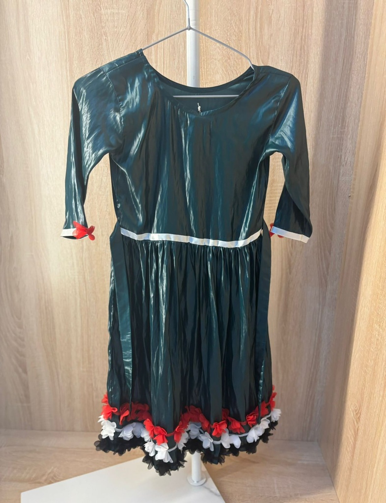 UAE Flag colors flowers Dress