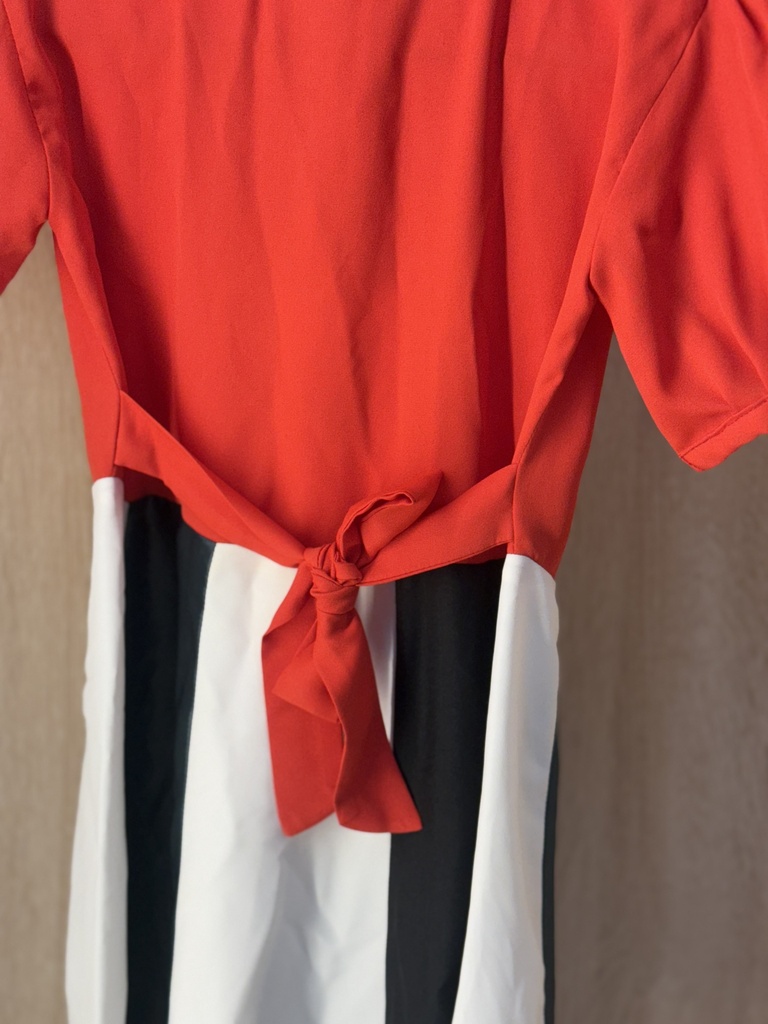 Flag colors Dress with belt