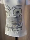 Robot face sequins and stones T shirt
