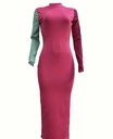 Color block bodycon maxi Dress