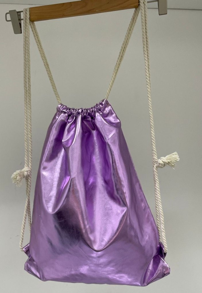 GLITTERY DRAWSTRING SCHOOL AND GYM BACKPACK