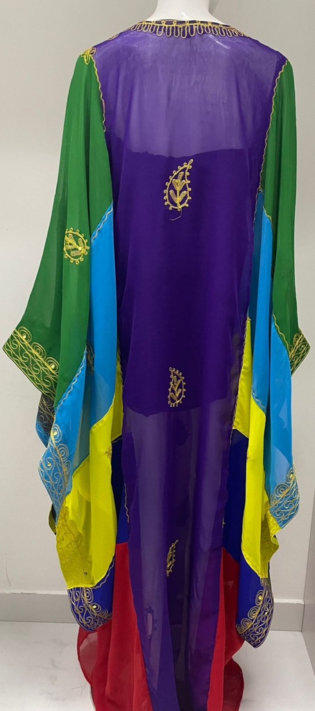 Multicolored Chiffon Dress