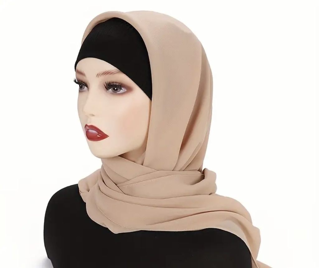 Solid color chiffon silky hijab 