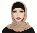 Solid color chiffon silky hijab 