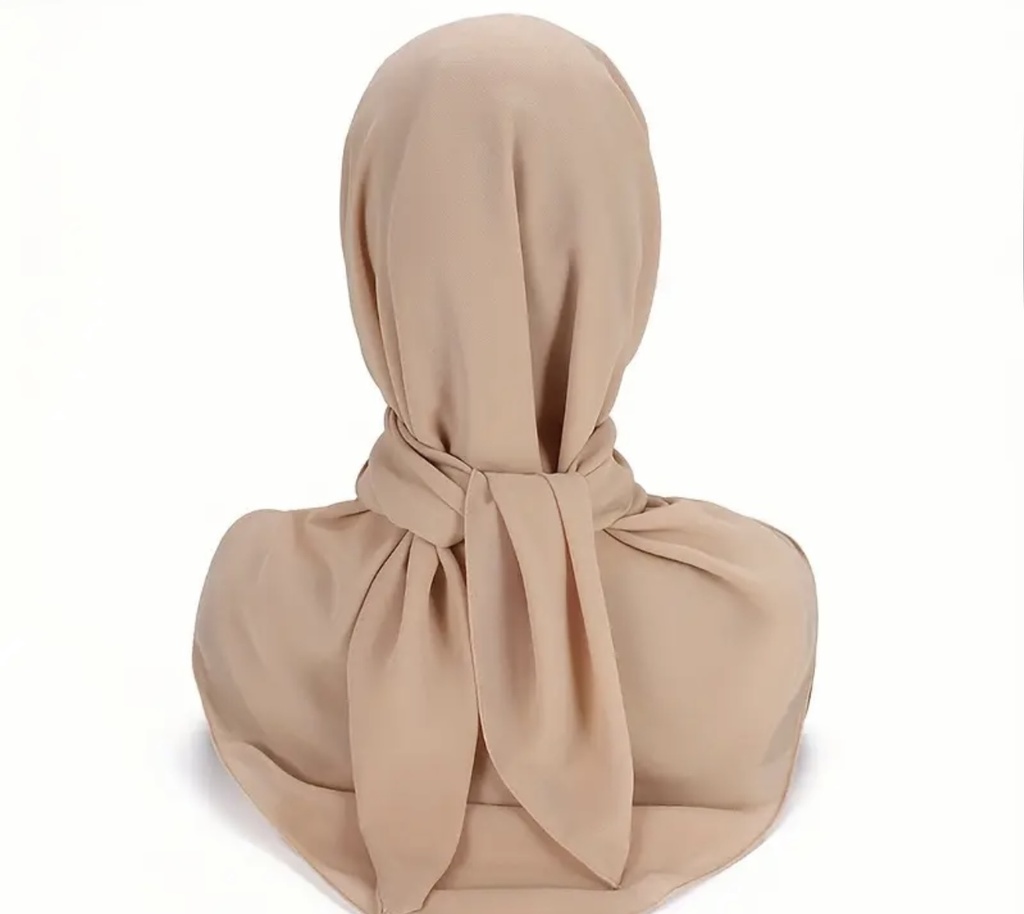 Solid color chiffon silky hijab 