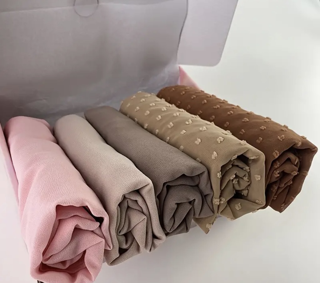 Solid color chiffon sheila