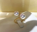 Golden pearls vintage  ring
