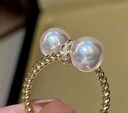 Golden pearls vintage  ring
