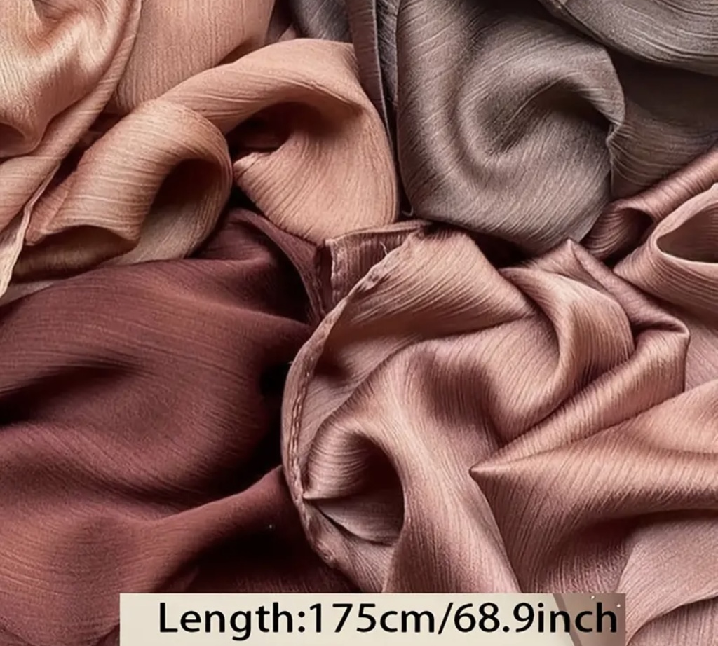 Elegant solid color satin Shaila 