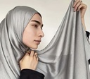 Warm solid color satin Shaila 