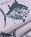 Men's Fish print white Beach Shorts 