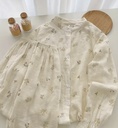 Delicate floral linen Pajama Set 