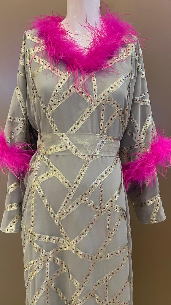 Glam Feather Luxe Kaftan 