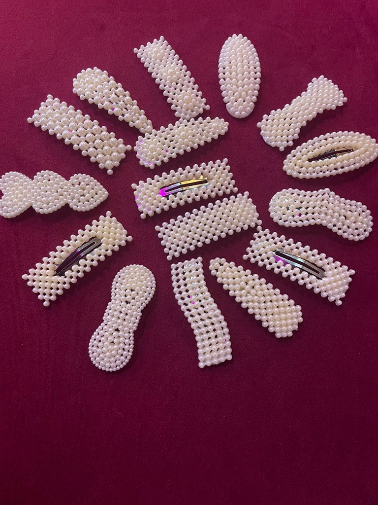 Fashionable Pearl Metal Hair Clip