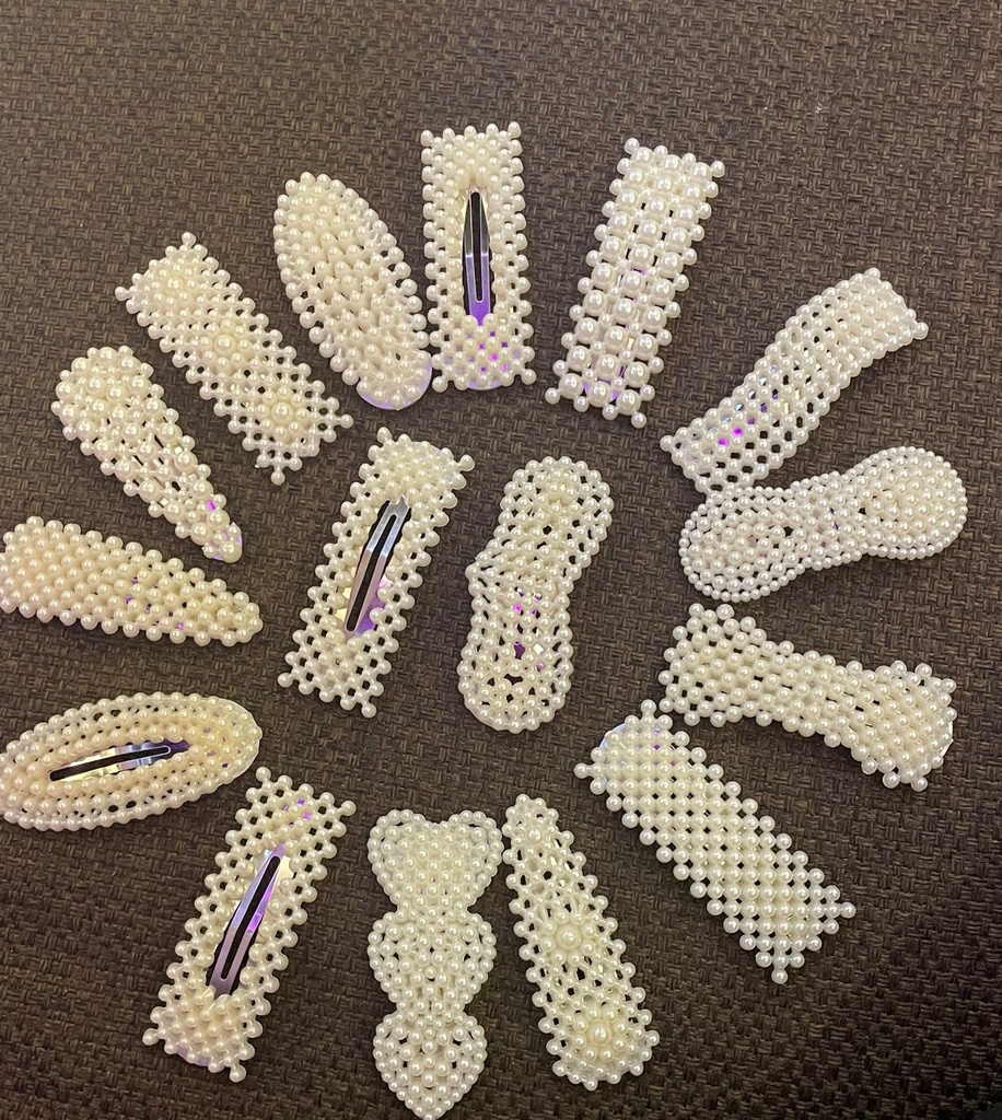 Fashionable Pearl Metal Hair Clip