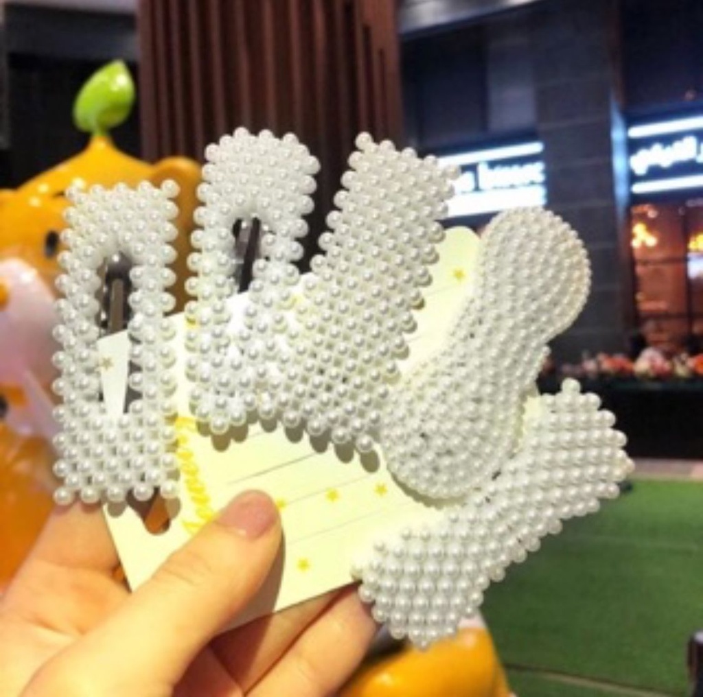 Fashionable Pearl Metal Hair Clip