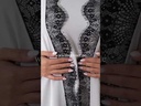 The lady Black lace abaya