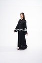 Black Abaya With Fringe Wrap Designe