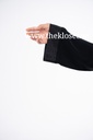 Black Abaya With Fringe Wrap Designe