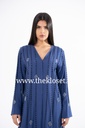 Chic Abaya Adorned with Vibrant Beads 